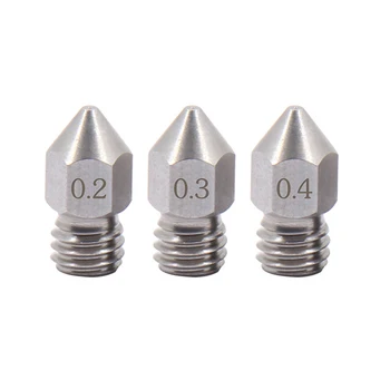 

Stainless MK8 Extruder Nozzle 0.2/0.3/0.4/0.5mm For 1.75mm Makerbot 3D Printer