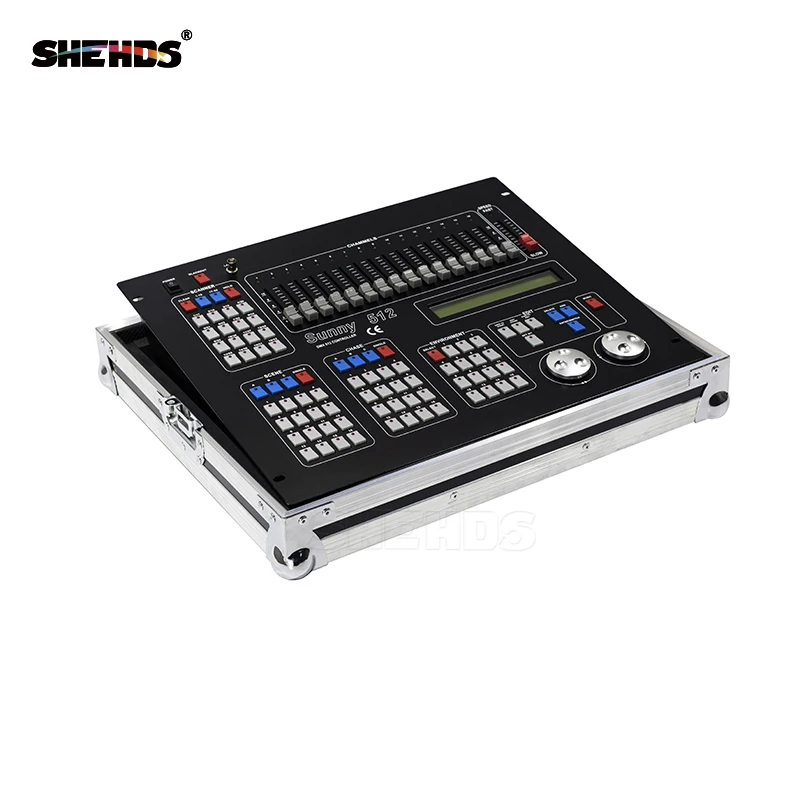 

Flight Case with Sunny512 Channels DMX512 DMX Controller DJ Disco DMX Lighting Consoles Professional Stage Lights Control