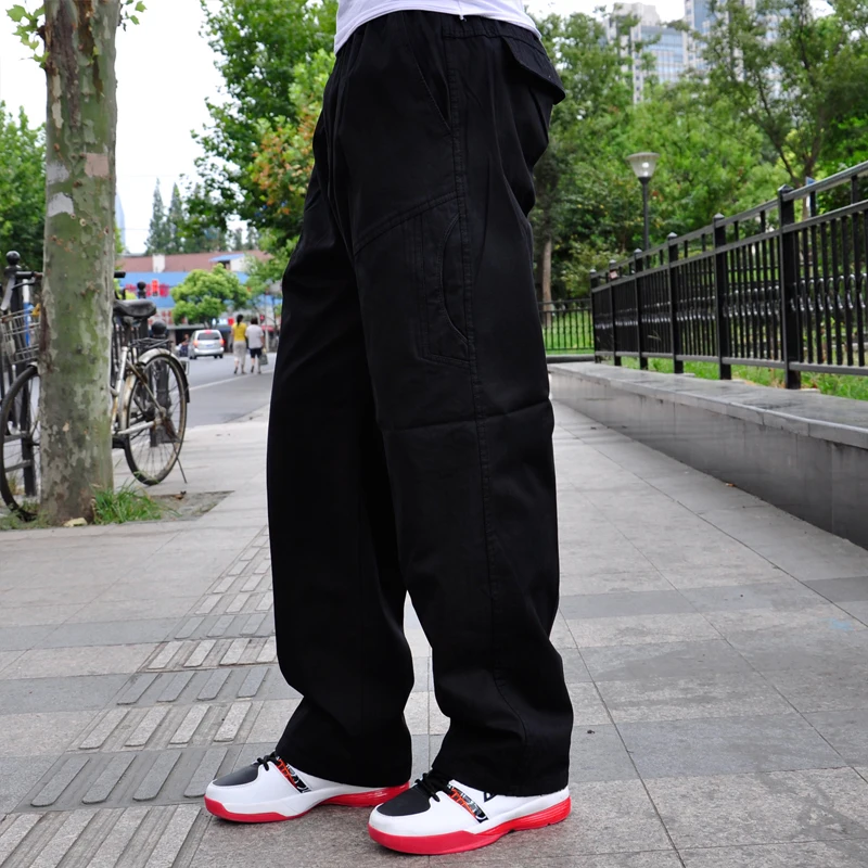  2019 New Cotton Men's Cargo Pants Casual Loose Mens Pant Multi Pocket Military Long Trousers Men Hi