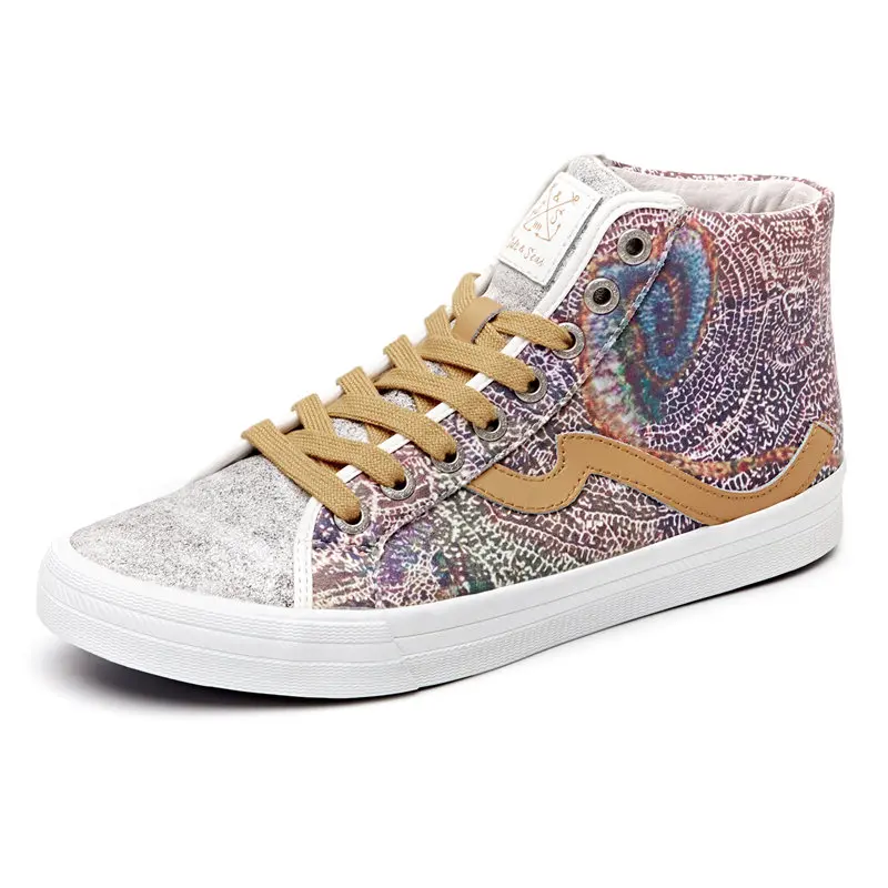 

New Arrival Men's Vulcanize Shoes High-top Canvas Shoes Men Flats Platform Fashion Sneakers Fashion Best Sellers High Quality