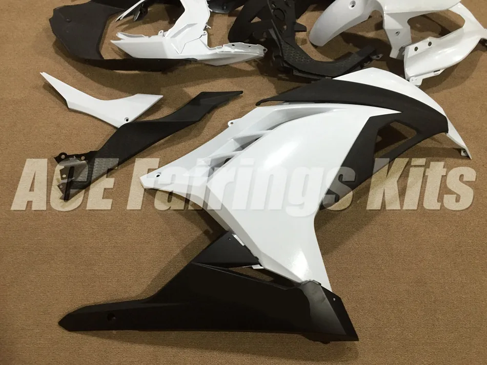 Литья под давлением Abs моторные Обтекатели набор подходит для kawasaki EX300 2013 Ninja300 13 14 15 EX 300 кузов Белый Черный Великобритания