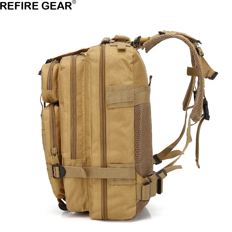 Мужской Камуфляжный тактический рюкзак Refire Gear зеленая армейская походная сумка