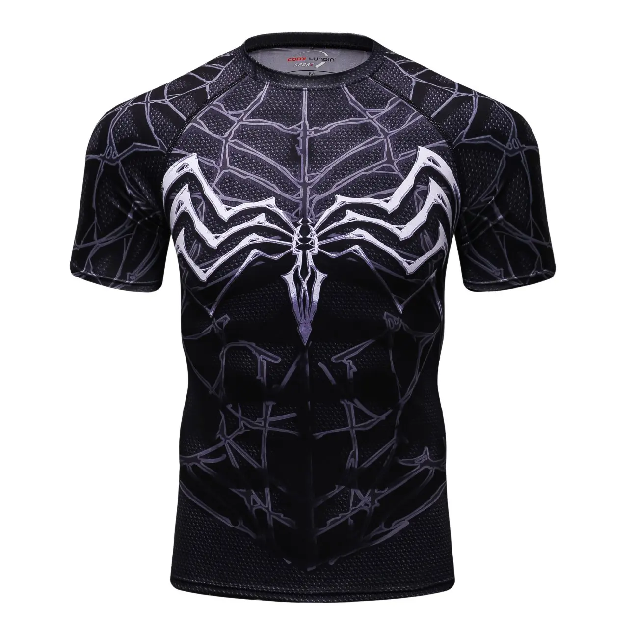 Мужская спортивная футболка для фитнеса, мужская рубашка с супергероем компрессионное пасхальное ролевое платье, праздничная вечеринка, Человек-паук, цифровая печать
