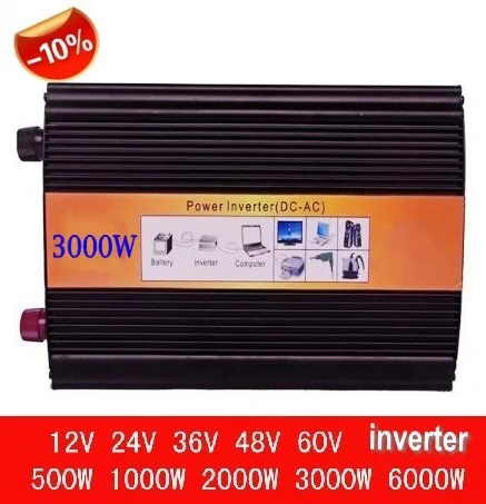 

Digital DisplayReliable 3000w Rated Power 6000w Peak Power True Pure Sine Wave solar Inverter DC to AC Converter for home