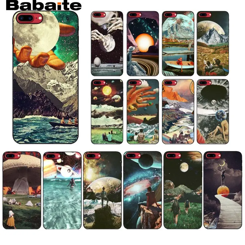 

Babaite Trippy Art aesthetic Phone Case for iphone 11 Pro 11Pro Max 5 5Sx 6 7 7plus 8 8Plus X XS MAX XR