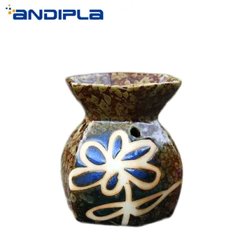 

Thailand India Mini Vintage Ceramic Essential Oil Diffuser Candle Incense Powder Burner SPA Perfume Lamp Creative Home Decor