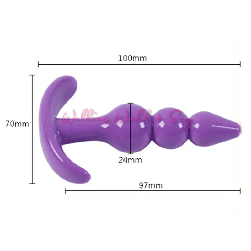 Soft Silicone Anal Beads Butt Plug Anal Toys Femal Masturbation Anal Body Massager Adult Sex Products For Women Men Anal Sex Toy (3)