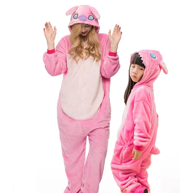 Adult Kid Women Men Anime Pink Stitch Kigurumi Pajamas Animal Stitch Cosplay Costume Onesies For Boys Girls Cartoon Home Clothes Adult Kid Women Men Anime Pink Stitch Kigurumi Pajamas Animal Stitch Cosplay Costume Onesies For Boys Girls Cartoon Home Clothes