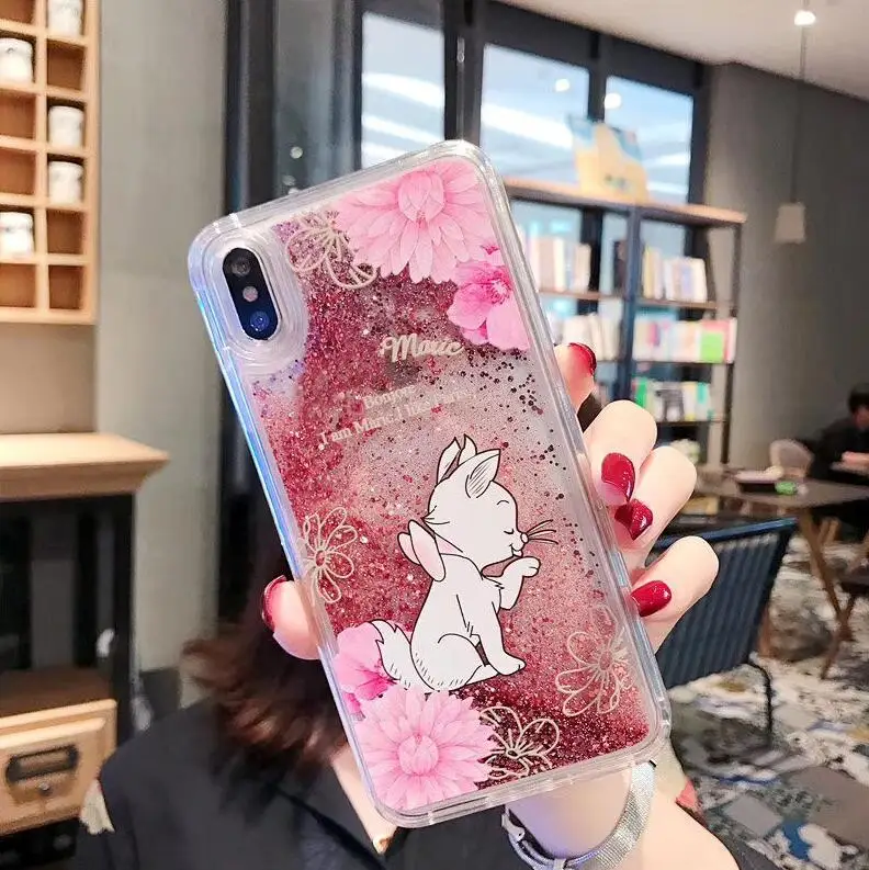 Marie Cat динамичный Каскадный блестящий чехол для iPhone 11 Pro Max X XS XR 7 8 6 6S Plus - Цвет: 1