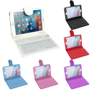 

Leather Case Cover With Built-in Bluetooth Wireless Keyboard for iPad Mini 2/3/4