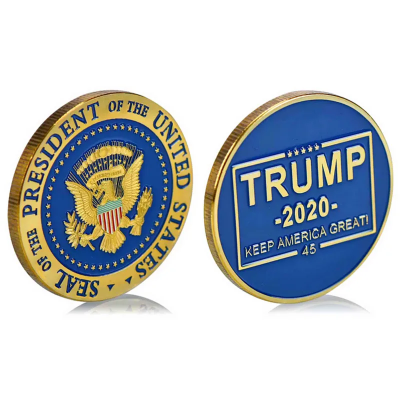 

50 100 200pcs Donald J Trump 2020 Keep America Great! Presidential Seal Gold Challenge Coin