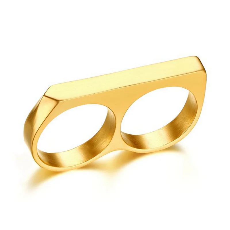 Gold Фруктовый игровой автомат, вращающееся кольцо из нержавеющей стали, вечерние, азартные игры, игровое кольцо для женщин и мужчин, матовое черно-синее двухцветное матовое кольцо - Цвет основного камня: Gold