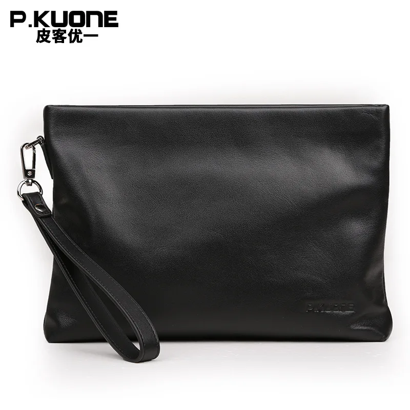P.KUONE Luxury Black Men Wallets Genuine Leather Clutch Male Handbag Famous Design Male Coin Purse Men Bag Messenger Bag Wallet P.KUONE Luxury Black Men Wallets Genuine Leather Clutch Male Handbag Famous Design Male Coin Purse Men Bag Messenger Bag Wallet