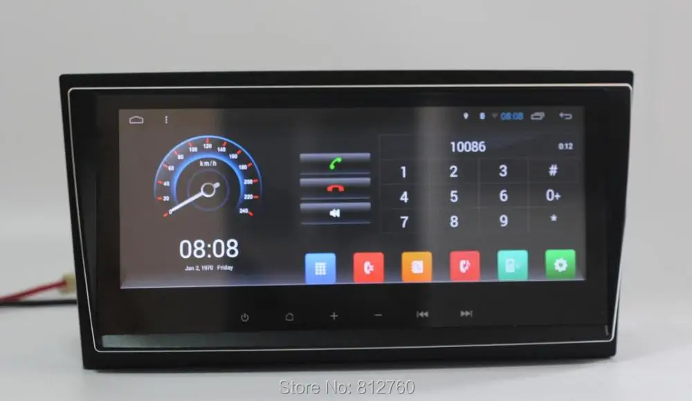 Best Quad Core 8.8" 1280X480 Android 6.0 Car Stereo Audio Head Unit Headunit Autoradio for Toyota Avensis 2009 2010 2011 2012 2013 12