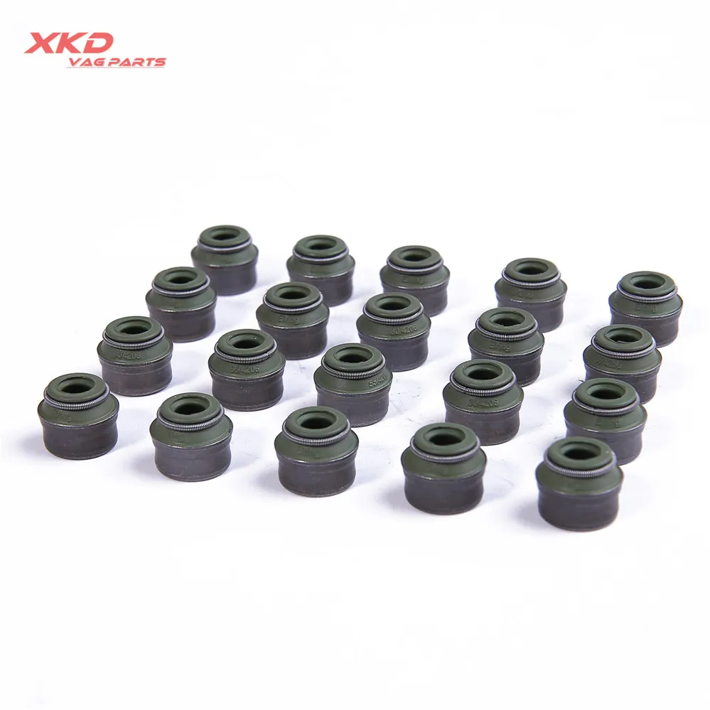 20Pcs 6MM Valve Stem Seal For VW Passat Jetta Beetle Audi A4 1.8 1.8T 2