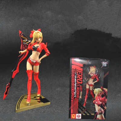 

Anime Fate Stay Night Nero Figure Red Racing Suits Action Figure PVC Toy Collection Gift For Kids With Box 23cm