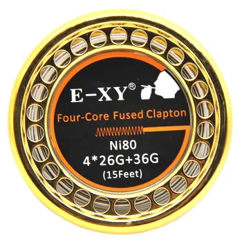 

E-XY Hot NI80 Fused Clapton Heating Wire 5m/roll Double/Tri/Four Core Rebuildable Atomizer Heating Wires for RDA RBA DYI Coil