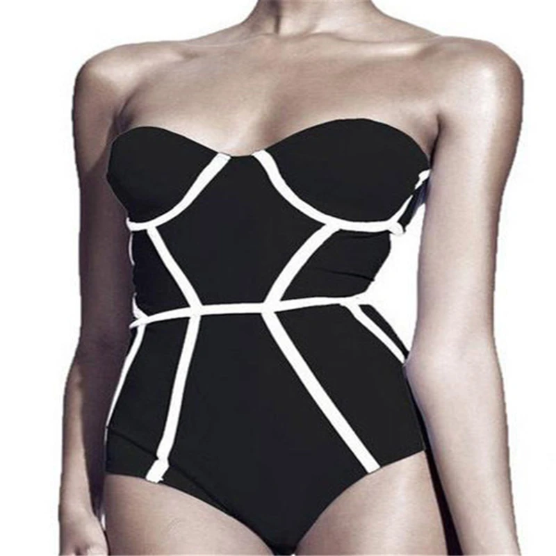 Striped Sexy Bodysuit Sleeveless Bodycon Halter Slim Short Padded Romper Beach Women Body Feminino Striped Sexy Bodysuit Sleeveless Bodycon Halter Slim Short Padded Romper Beach Women Body Feminino