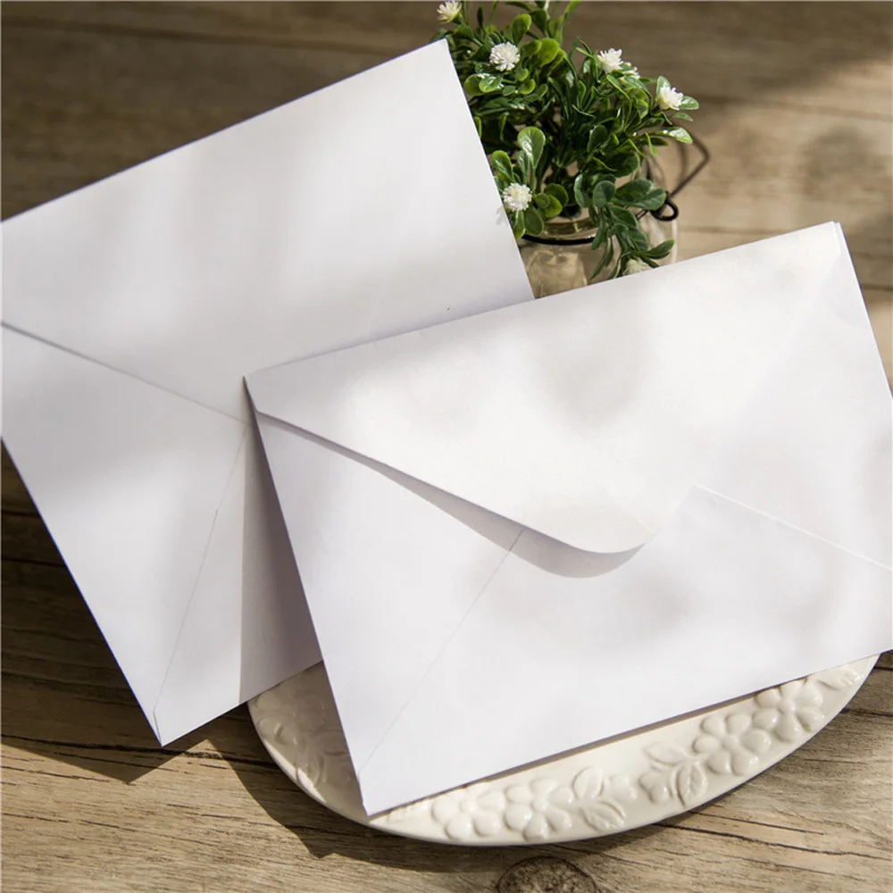  10pcs/pack Wedding Invitation Card Envelope for Wedding Party Celebration Birthday V Shape Design G - 33010449099