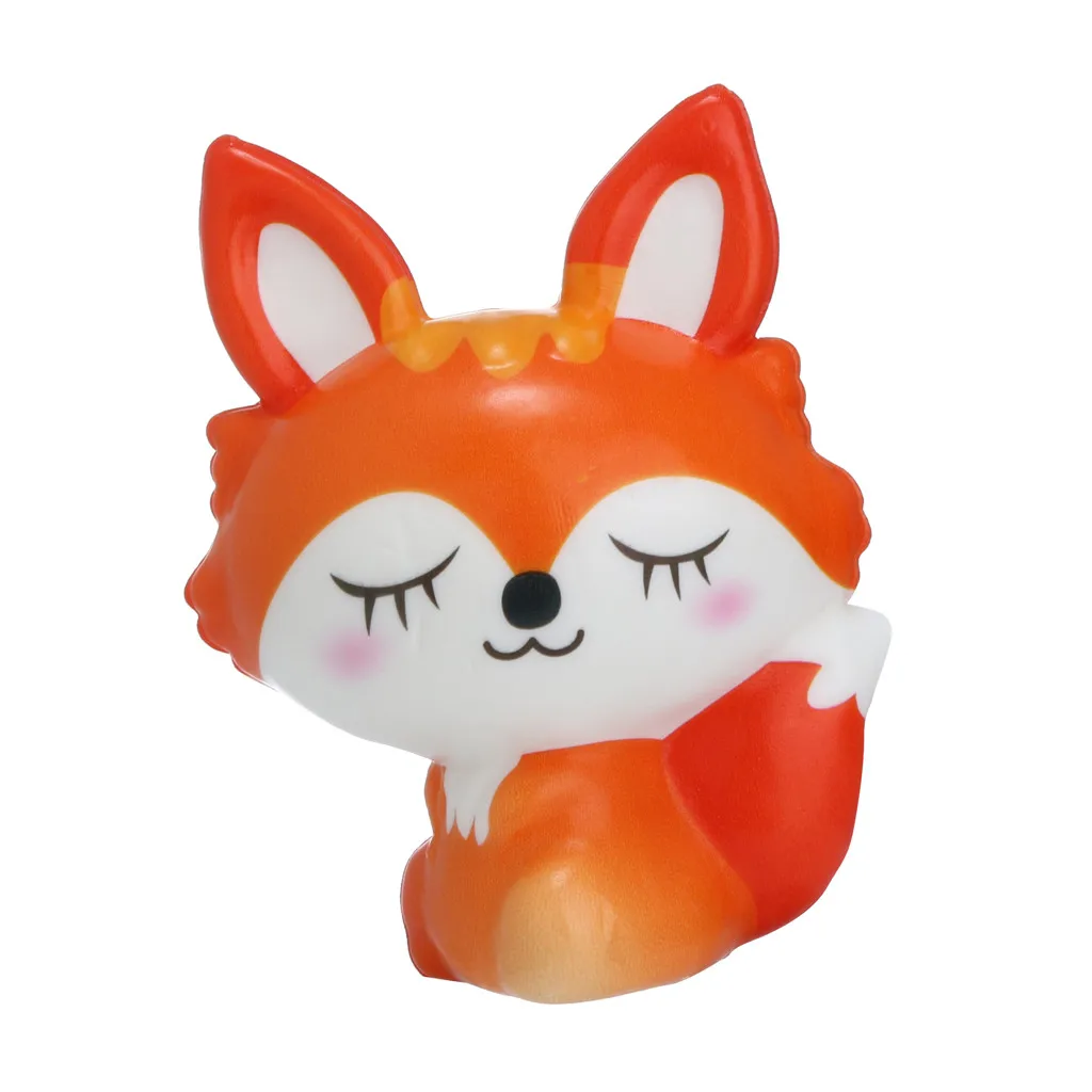 Игрушка-давилка Kawaii Fox Slow Rising Cream Ароматические игрушки для снятия стресса подарки skuishy animales Squeeze Toy