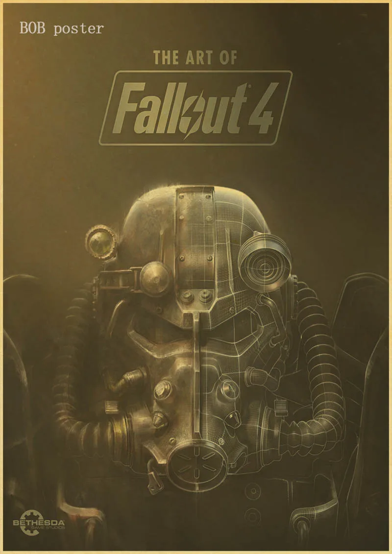 Винтажные плакаты рок Fallout игры аниме Настенные Украшения Дома Ретро плакат Декор для стен в винтажном стиле принты