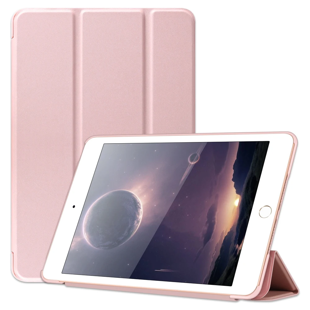 

GKK Case for iPad Mini 4 5 Case Soft Silicone Back Trifocals Stand Auto Sleep Tablet iPad Mini 2019 Cover Protective Coque Funda