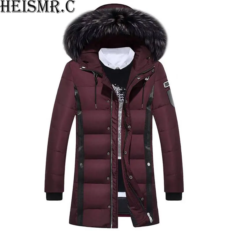 HEISM R.C 2017 новая мужская зимняя куртка брендовая шляпа со съемной подкладкой