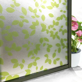 

90 cm by 4 m decorative static cling window film privacy no glue frosted opaque glass window sticker Stained tinting for home