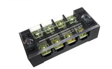 

600V 25A 4 Position Electric Terminal Block Strip Cable Connector TB-2504