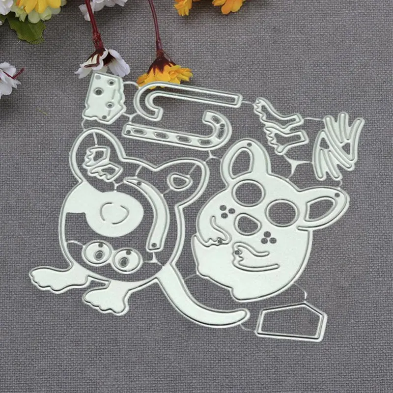 

Mouse Cutting Dies Stencil For DIY Scrapbooking Photo Album Embossing Paper Cards Decorative Crafts Metal Cutting Dies