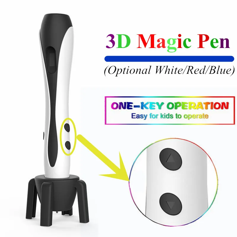 Новые смарт 3D ручка дети Doodle игрушка с светодиодный Экран Управление Температура