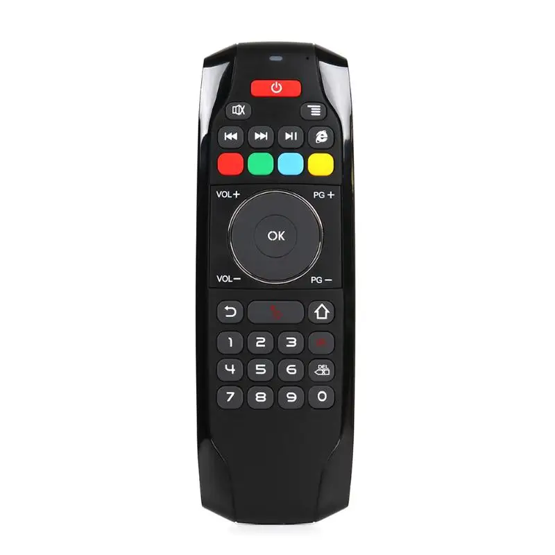 

ALLOYSEED 2.4G Fly Air Mouse Wireless Keyboard Remote Control with LED Indicator Light for Android Smart TV Box