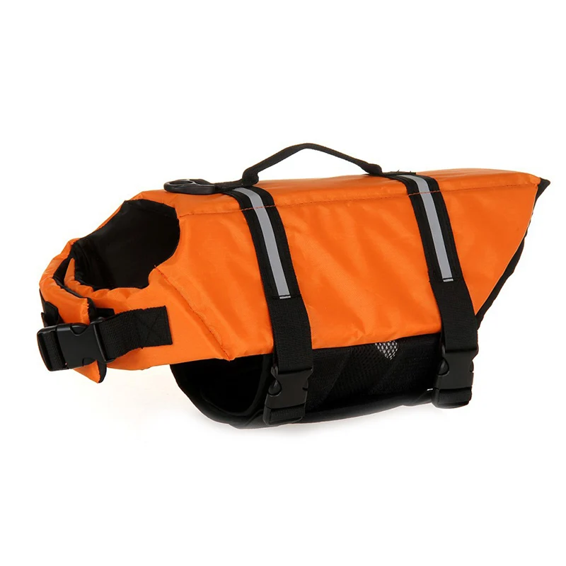Безопасный спасательный жилет для собак, летний Французский бульдог Ши-тцу, одежда для купания для щенков, одежда для больших собак, жилет, футболка zwembest hond - Цвет: Orange