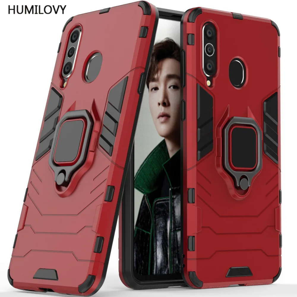 

For Samsung Galaxy A8S Case for Galaxy A8S Cover Hard PC Soft TPU Hybrid Robot Armor Ring Kickstand Cover for Samsung A8S Fundas