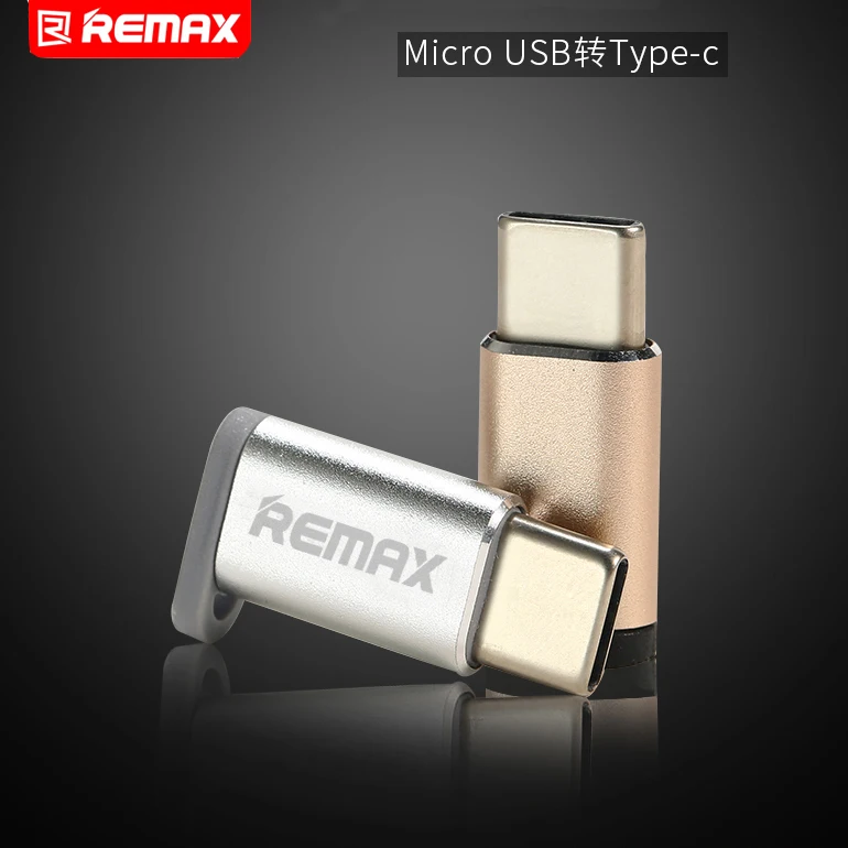 Адаптер для передачи данных remax OTG Mirco USB-type C компактная быстрая передача двойная сторона для использования Тип C преобразован в Micro USB