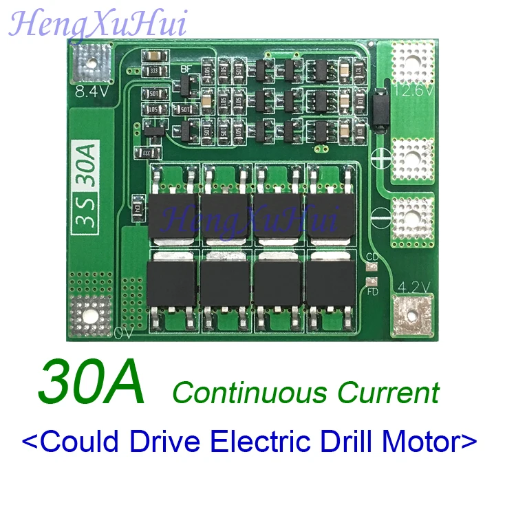 3S30A литий ионная батарея PCB Защитная плата 12 6 V 3S Баланс функция