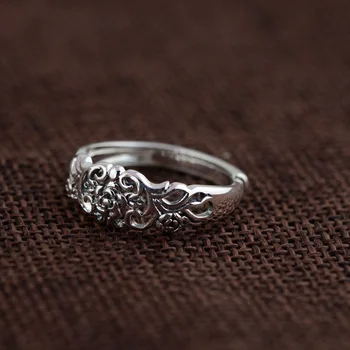 

FNJ S925 Thai Silver Rings for men Jewelry 925 Sterling Silver Ring anillos Male Open Size