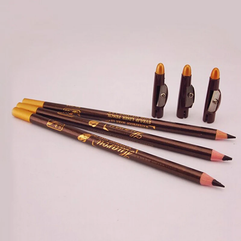 1 PCS Extra Long Excellence Eyebrow Eye Liner Pencil Brown/Black With