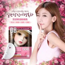 Южнокорейская Макияж для лица маска для ухода за кожей лица розовая вода заверения кожи растительная эссенция увлажняющий, питательный