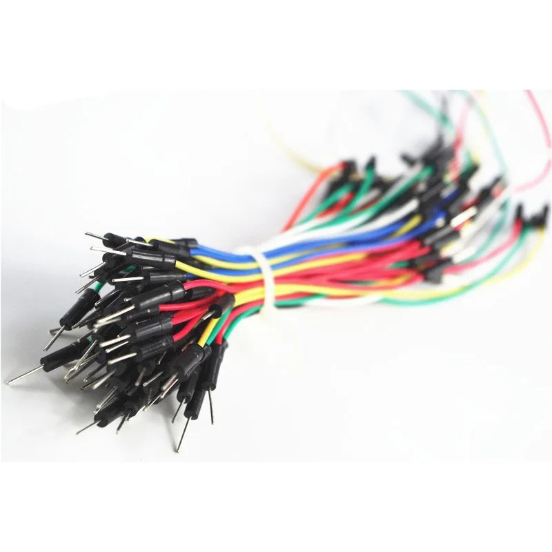 65Pcs Duponet Cable Maschio A Maloe Jump Wire Jumper Line Per Arduino Breadboard 65 Fili Di Salto Fai Da Te Rc Toy Robot Car Chasiss