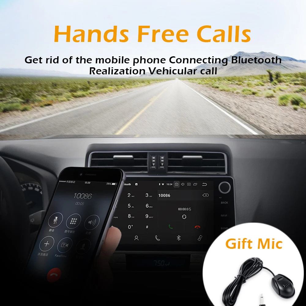 Cheap Android 9.0 Car Radio for Toyota New Prado 2018 Stereo GPS Navigation with 32G ROM 4G RAM Bluetooth 2