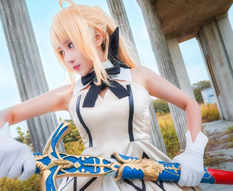 Saber Lily Cosplay Fate Stay Night Costume Fate Zero Cosplay Saber 