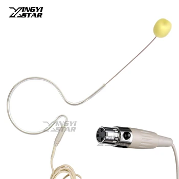 Mini auriculares XLR de 3 pines TA3F de Color piel con micrófono condensador y gancho para transmisor de petaca inalámbrico SAMSON