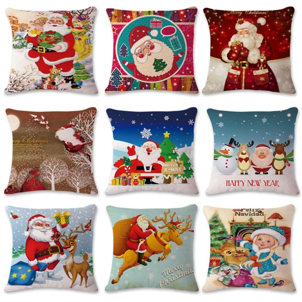 أزياء عيد الميلاد تصميم القطن وسادة من الكتان سوبر لينة سيارة كنبة مكتب وسادة مقعد المنزل الديكور مع الصمام أزياء عيد الميلاد تصميم القطن وسادة من الكتان سوبر لينة سيارة كنبة مكتب وسادة مقعد المنزل الديكور مع الصمام