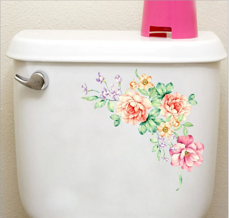 2 шт./лот наклейки на стену пионы цветы декоративные украшения для дома ПВХ