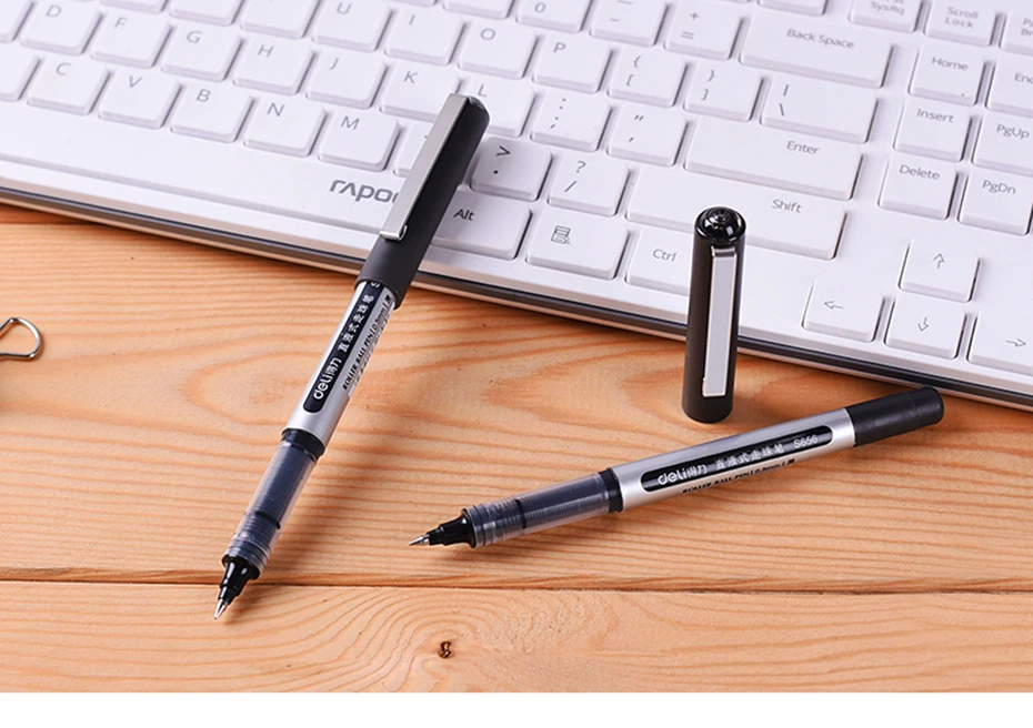 Deli высококачественные гелевые ручки для письма, школы, офиса, канцелярских принадлежностей, чернила, видимые 0,5 мм, бизнес-ручки