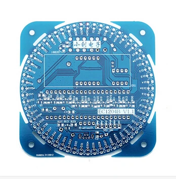 2015 Новый DIY DS1302 вращающийся светодиодный набор электронных часов 51 SCM обучающая