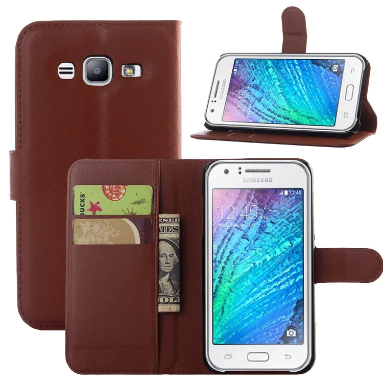 Luxury PU Leather Case For Samsung Galaxy J5 Retro Coque Flip Cover Wallet Card Slots Holder Display Stand Vintage Fundas Capa | Мобильные