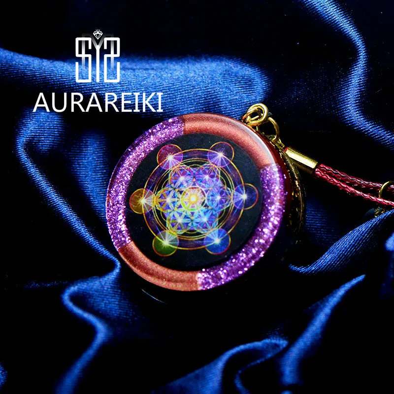 Om Aum orgonite Metal Sticker Sacred Geometry Metal symbols om orgone metal sticker pyramid