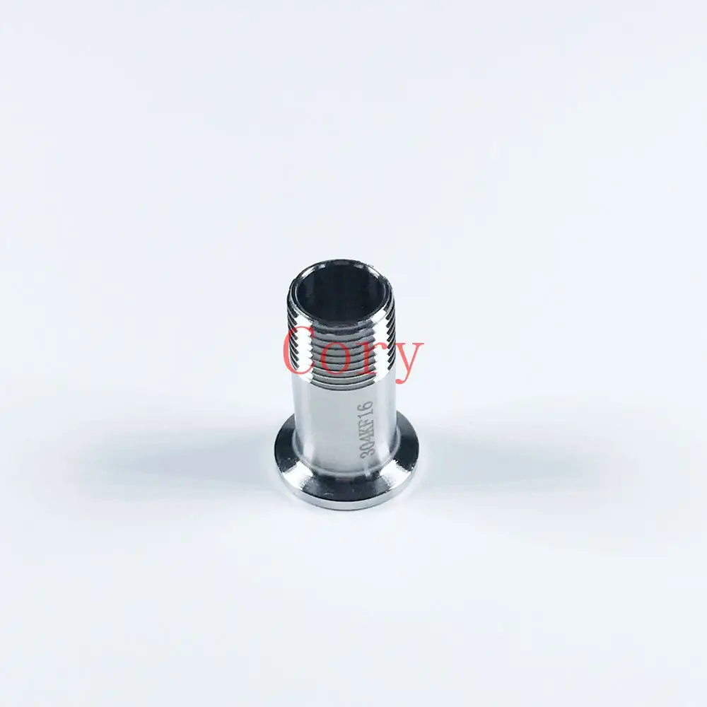 1PCS 304 Stainless Steel Flange Adapter KF16 Flange Size to 1/2BSP Male